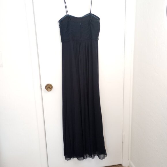 Xscape Navy Sequined Long Gown - Picture 5 of 9